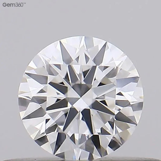 0.26ct Round Natural Diamond (Colour D, Clarity VVS2, Cut EX, GIA Certified)