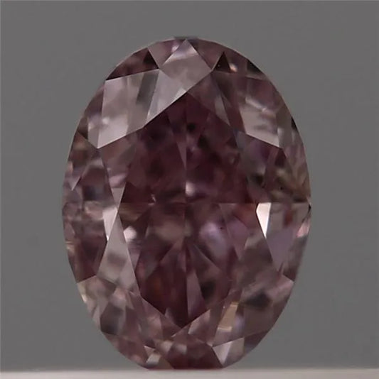 0.30ct Oval Natural Diamond (Colour Fancy Brownish Pink, Clarity VS2, GIA Certified)