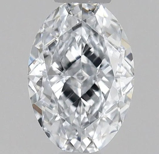 0.30ct Oval Natural Diamond (Colour Very Light Blue, Clarity VS2, GIA Certified)