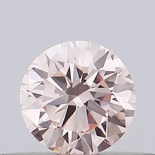 0.30ct Round Lab Grown Diamond (Colour Fancy Pink, Clarity VVS2, Cut VG, IGI Certified)