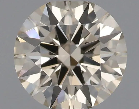 0.30ct Round Natural Diamond (Colour Light Brown, Clarity VVS1, Cut EX, IGI Certified)