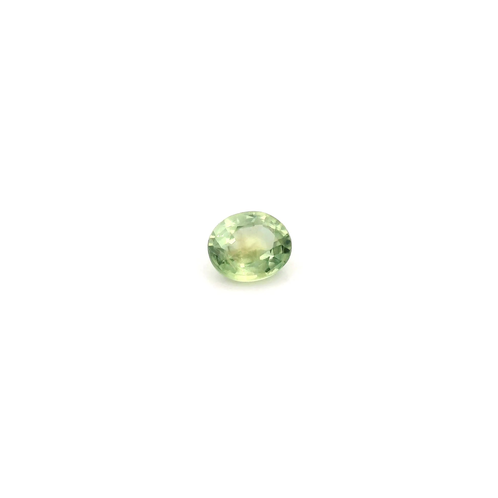 0.31ct Oval Natural Sapphire (Colour Green, Clarity Eye Clean, Cut Faceted)