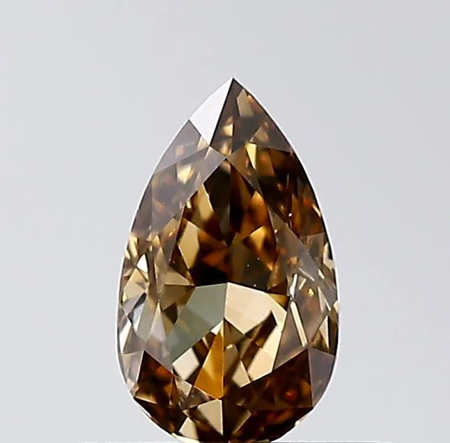 0.31ct Pear Natural Diamond (Colour Brown, Clarity VS1, Cut VG, IGI Certified)
