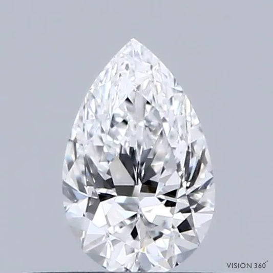 0.31ct Pear Natural Diamond (Colour D, Clarity IF, GIA Certified)