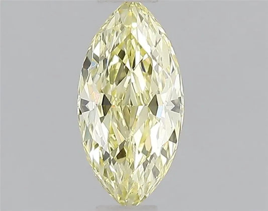 0.32ct Marquise Natural Diamond (Colour Fancy Light Yellow, Clarity VS2, GIA Certified)