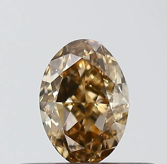 0.32ct Oval Natural Diamond (Colour Brown, Clarity VS1, Cut VG, IGI Certified)