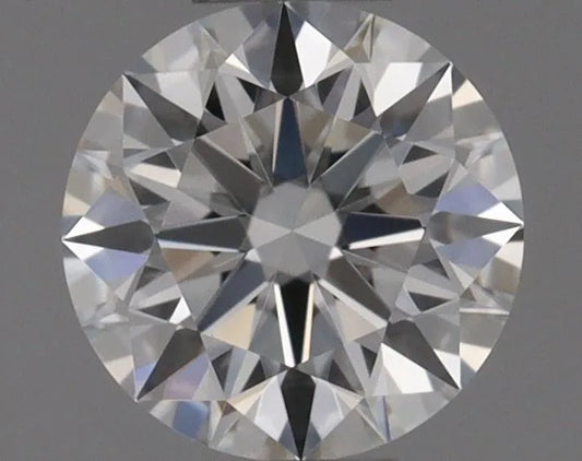 0.33ct Round Natural Diamond (Colour G, Clarity IF, Cut EX, GIA Certified)
