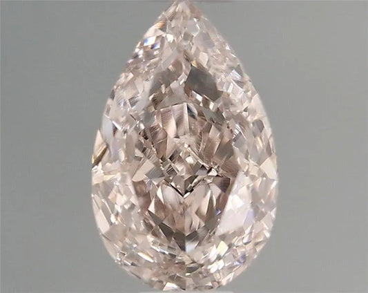 0.34ct Pear Natural Diamond (Colour Fancy Light Pinkish Brown, Clarity VS1, GIA Certified)