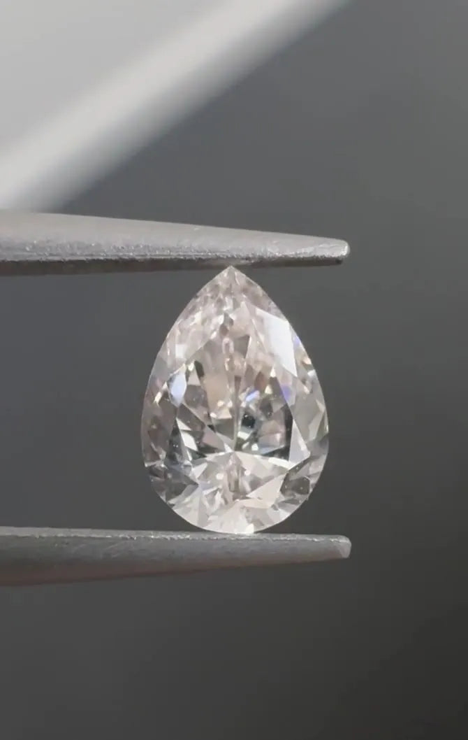 0.34ct Pear Natural Diamond (Colour Very Light Pinkish Brown, Clarity VVS2, GIA Certified)
