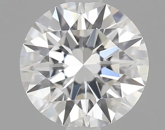 0.34ct Round Natural Diamond (Colour D, Clarity IF, Cut EX, GIA Certified)