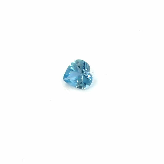 0.35ct Heart Natural Aquamarine (Colour Blue, Clarity Eye Clean, Cut Faceted)