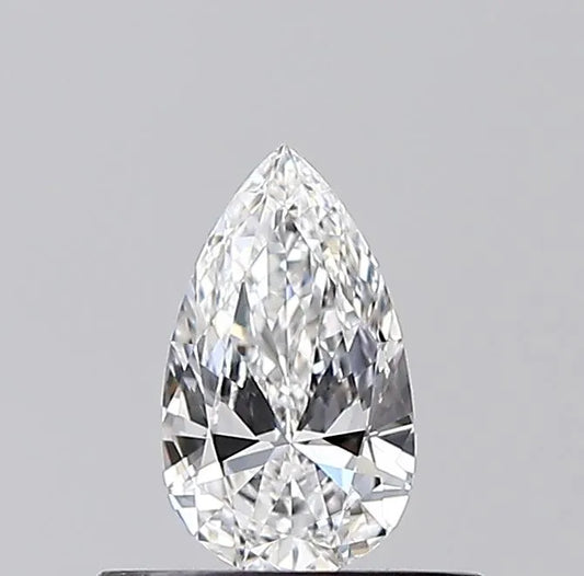 0.35ct Pear Natural Diamond (Colour E, Clarity VVS2, GIA Certified)