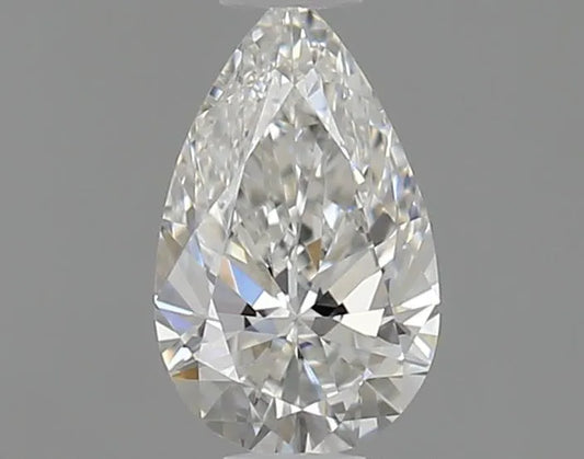 0.35ct Pear Natural Diamond (Colour F, Clarity IF, GIA Certified)
