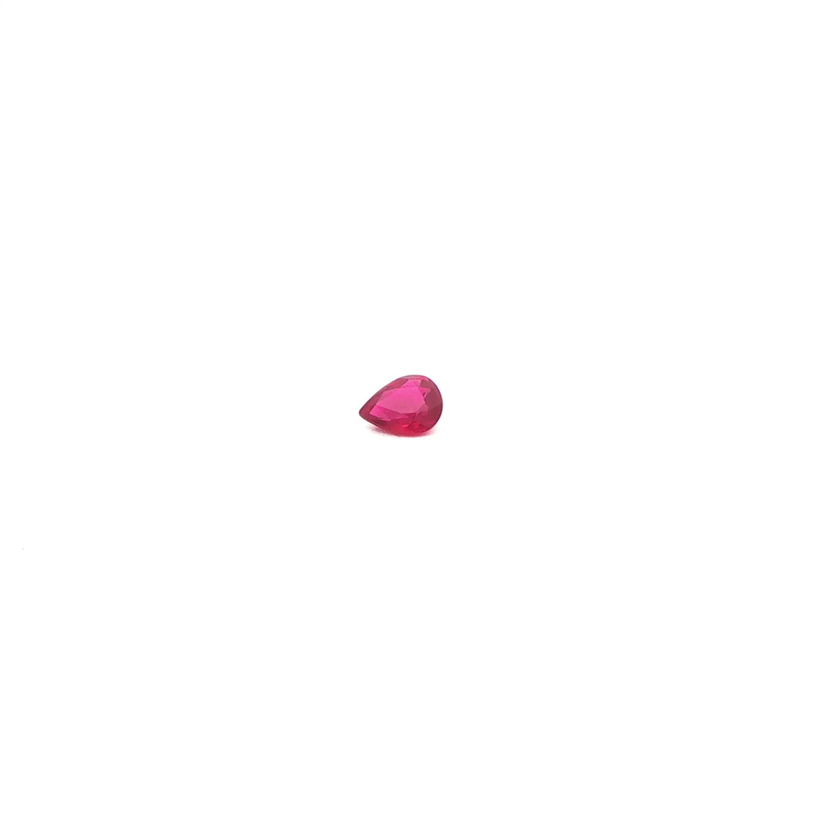 0.35ct Pear Natural Ruby (Colour Red, Clarity Slightly Included, Cut Faceted)