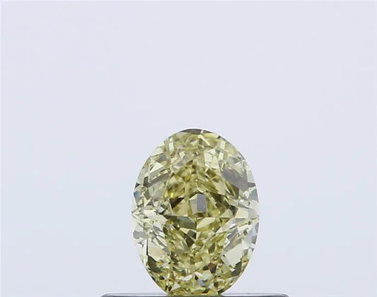 0.37ct Oval Natural Diamond (Colour Fancy Yellow, Clarity VS1, GIA Certified)