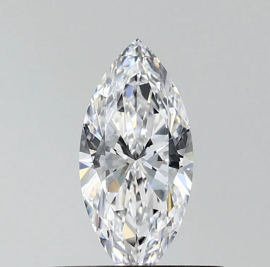 0.38ct Marquise Natural Diamond (Colour D, Clarity IF, GIA Certified)
