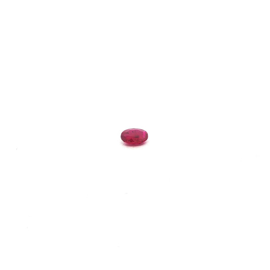 0.38ct Oval Natural Ruby (Colour Red, Clarity Slightly Included, Cut Faceted)