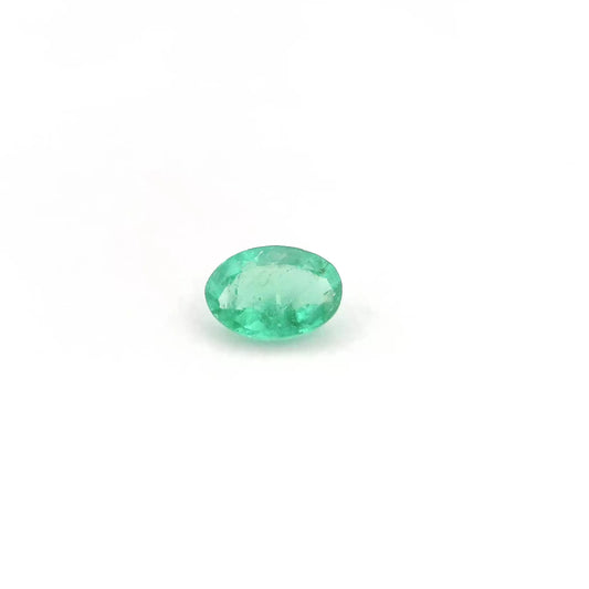 0.39ct Oval Natural Emerald (Colour Green, Clarity Slightly Included, Cut Faceted)