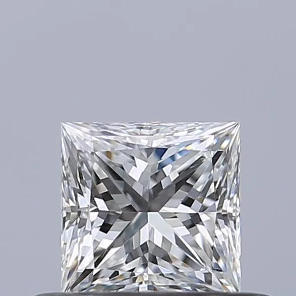 0.39ct Princess Natural Diamond (Colour E, Clarity IF, GIA Certified)