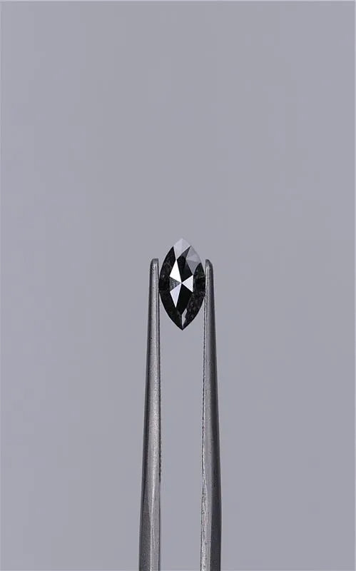 0.40ct Marquise Natural Diamond (Colour Fancy Black, Clarity VVS2, Cut EX, GIA Certified)