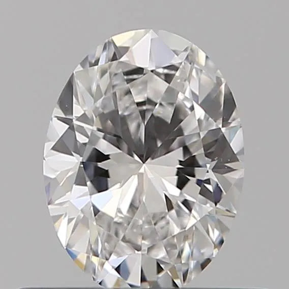 0.40ct Oval Natural Diamond (Colour D, Clarity VVS2, Cut GD, GIA Certified)
