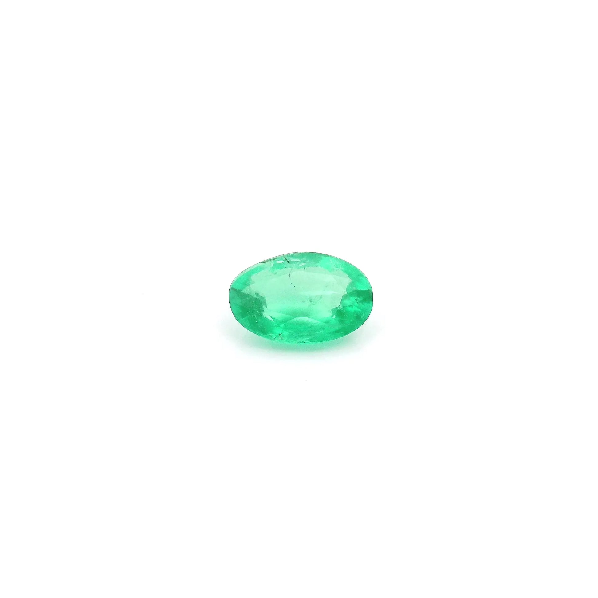 0.40ct Oval Natural Emerald (Colour Green, Clarity Slightly Included, Cut Faceted)