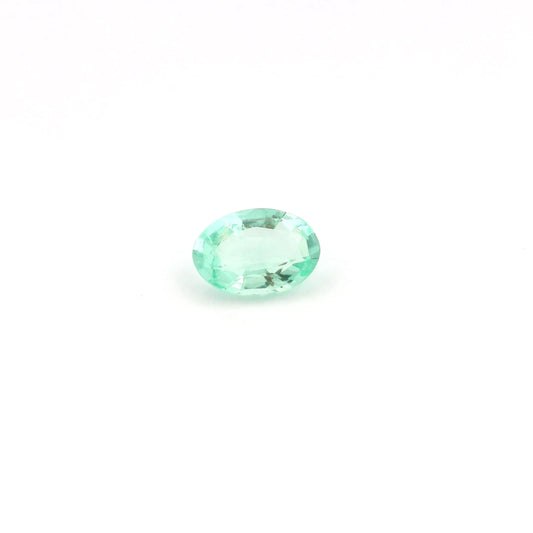 0.40ct Oval Natural Emerald (Colour Green, Clarity Slightly Included, Cut Faceted)