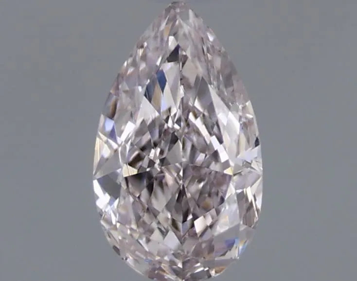 0.40ct Pear Natural Diamond (Colour Fancy Light Pink, Clarity VS2, GIA Certified)