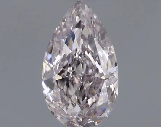 0.40ct Pear Natural Diamond (Colour Fancy Light Pink, Clarity VS2, GIA Certified)