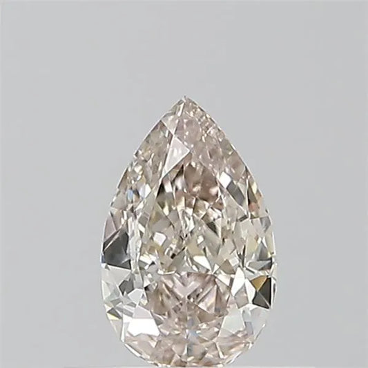 0.40ct Pear Natural Diamond (Colour Fancy Light Pinkish Brown, Clarity VS2, GIA Certified)