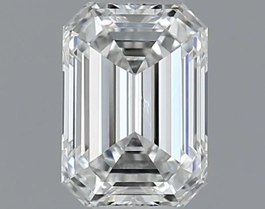 0.41ct Emerald Natural Diamond (Colour F, Clarity VVS1, GIA Certified)