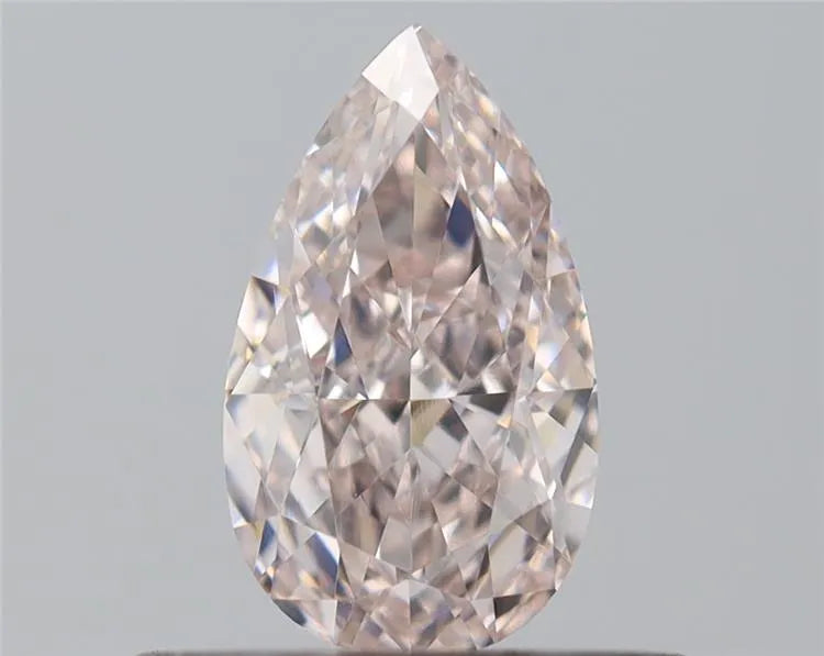 0.41ct Pear Natural Diamond (Colour Light Pink, Clarity VVS2, Cut EX, GIA Certified)