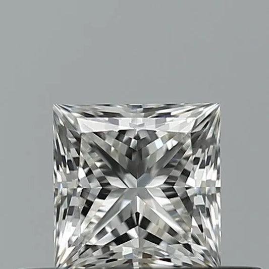 0.41ct Princess Natural Diamond (Colour F, Clarity VVS2, Cut EX, IGI Certified)