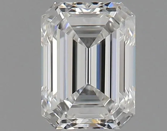 0.42ct Emerald Natural Diamond (Colour F, Clarity VVS1, Cut GD, GIA Certified)