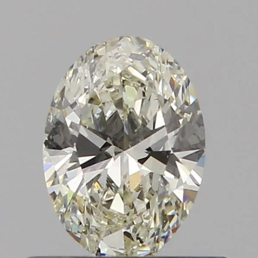 0.42ct Oval Natural Diamond (Colour K, Clarity VS2, GIA Certified)