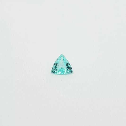 0.42ct Trilliant Natural Tourmaline (Colour Blue, Clarity Eye Clean, Cut Faceted)