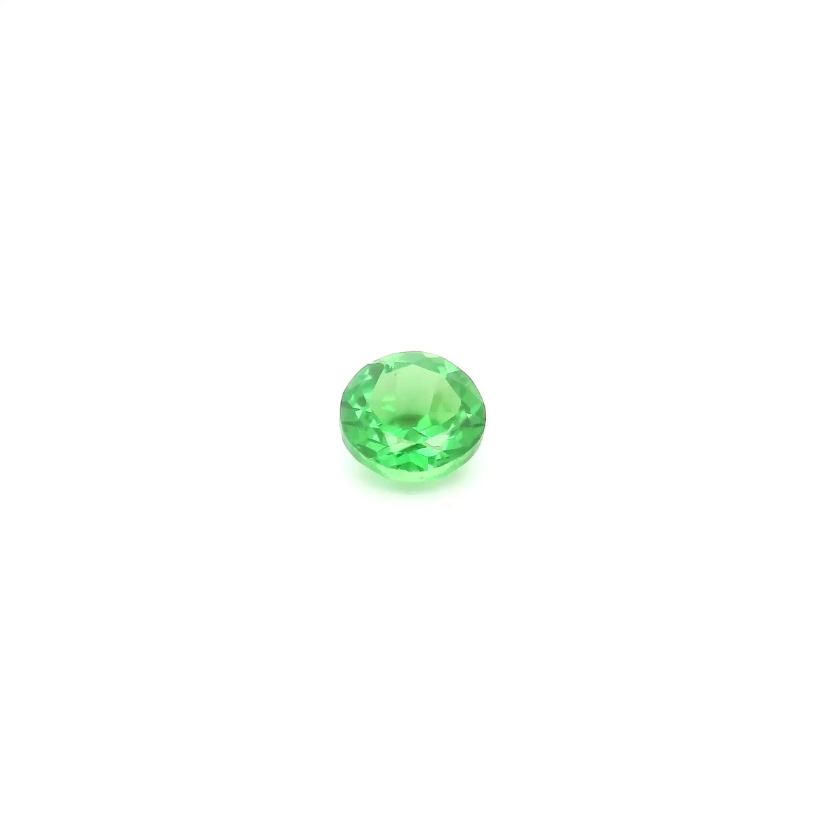 0.43ct Round Natural Garnet (Colour Green, Clarity Slightly Included, Cut Faceted)