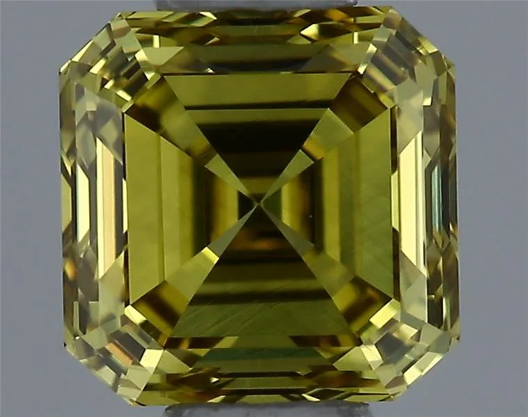 0.43ct Square emerald Natural Diamond (Colour Fancy Deep Yellow, Clarity VS1, Cut GD, GIA Certified)