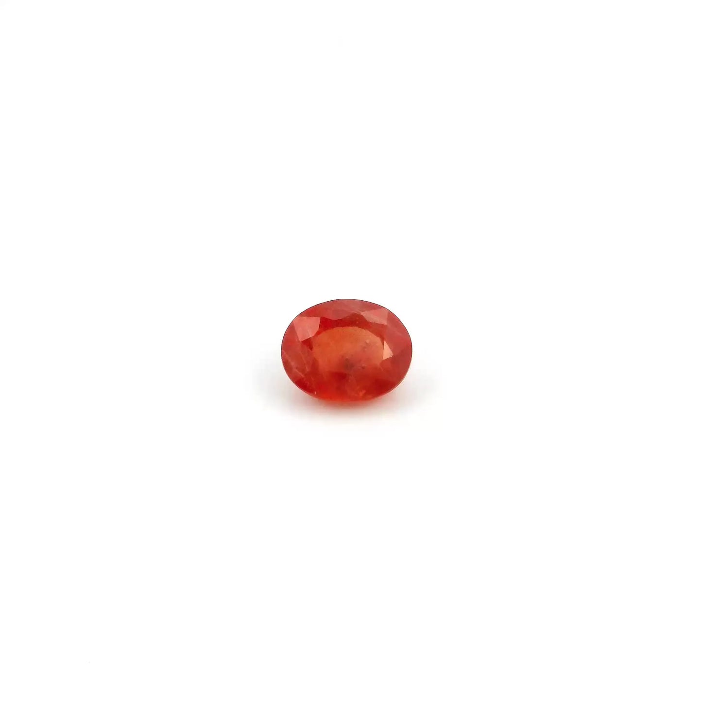0.44ct Oval Natural Sapphire (Colour Orange, Clarity Slightly Included, Cut Faceted)
