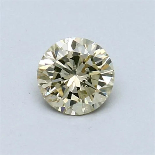 0.44ct Round Natural Diamond (Colour Fancy Light Greenish Yellow, Clarity SI1, Cut VG, IGI Certified)