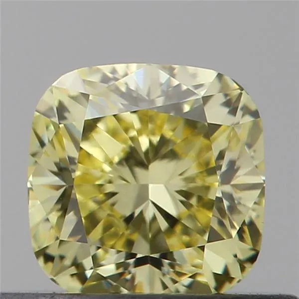 0.45ct Cushion brilliant Natural Diamond (Colour Fancy Intense Yellow, Clarity VS1, GIA Certified)