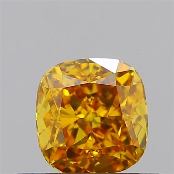 0.45ct Cushion modified Natural Diamond (Colour Fancy Deep Yellow Brown, Clarity VS2, Cut GD, GIA Certified)
