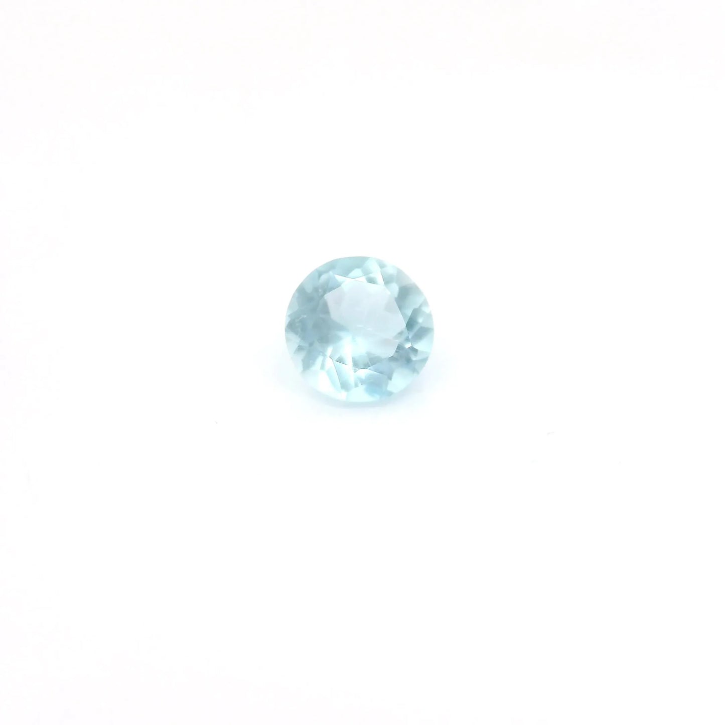 0.45ct Round Natural Aquamarine (Colour Blue, Clarity Eye Clean, Cut Faceted)