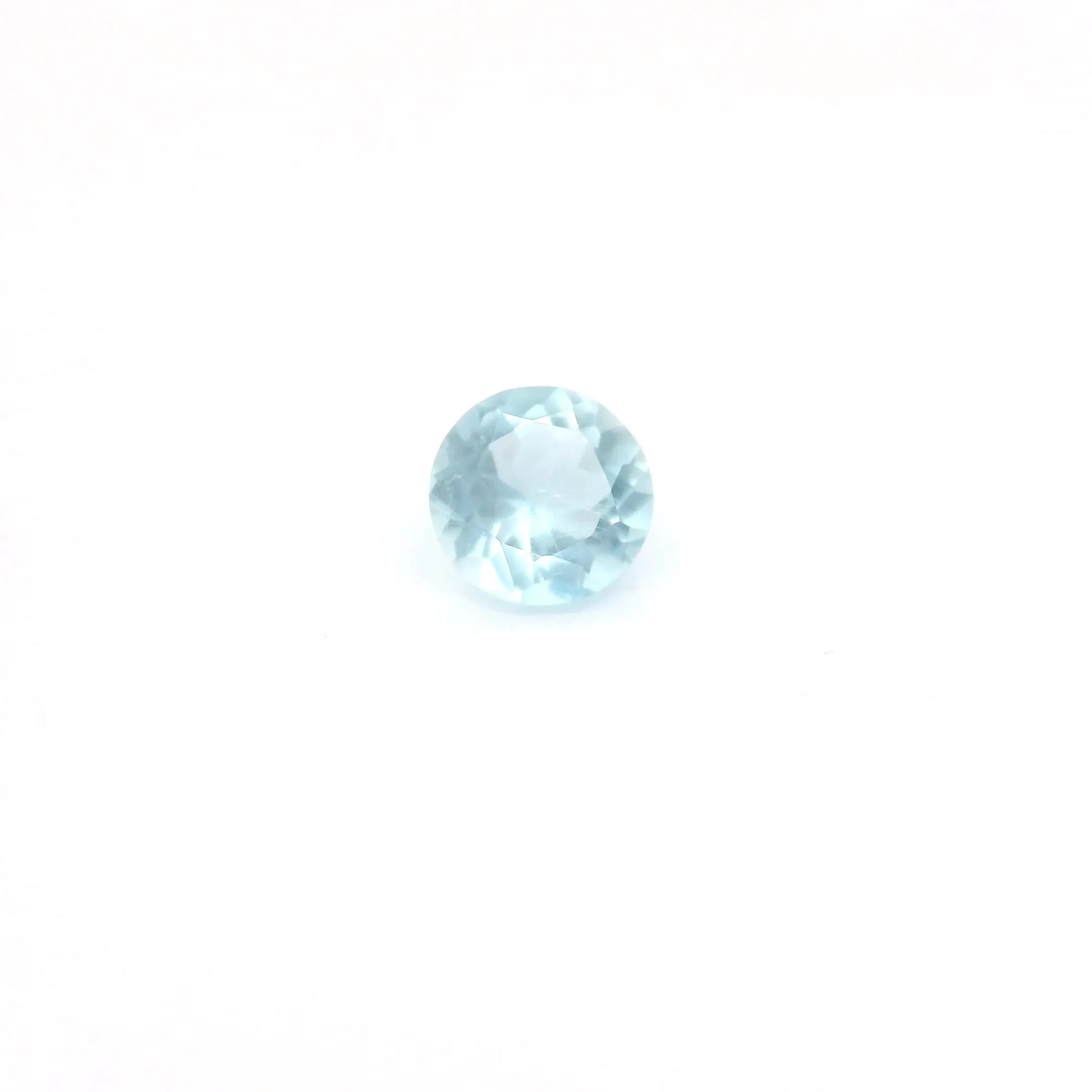 0.45ct Round Natural Aquamarine (Colour Blue, Clarity Eye Clean, Cut Faceted)