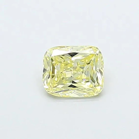 0.47ct Cushion modified Lab Grown Diamond (Colour Fancy Light Yellow, Clarity VVS2, IGI Certified)