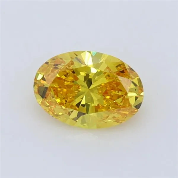 0.47ct Oval Lab Grown Diamond (Colour Fancy Vivid Yellow, Clarity VS1, IGI Certified)