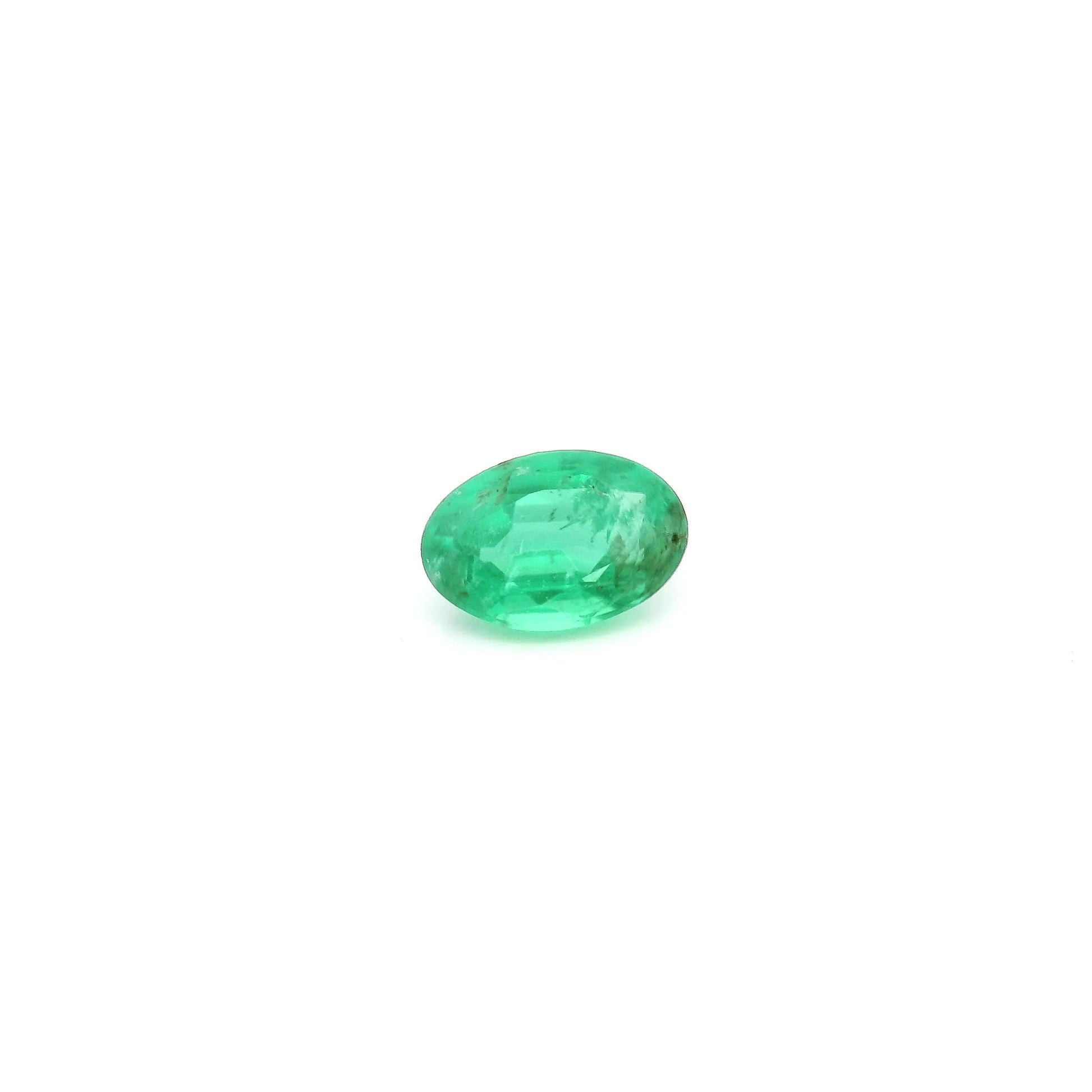 0.48ct Oval Natural Emerald (Colour Green, Clarity Moderately Included, Cut Faceted)