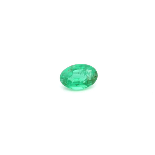 0.48ct Oval Natural Emerald (Colour Green, Clarity Moderately Included, Cut Faceted)