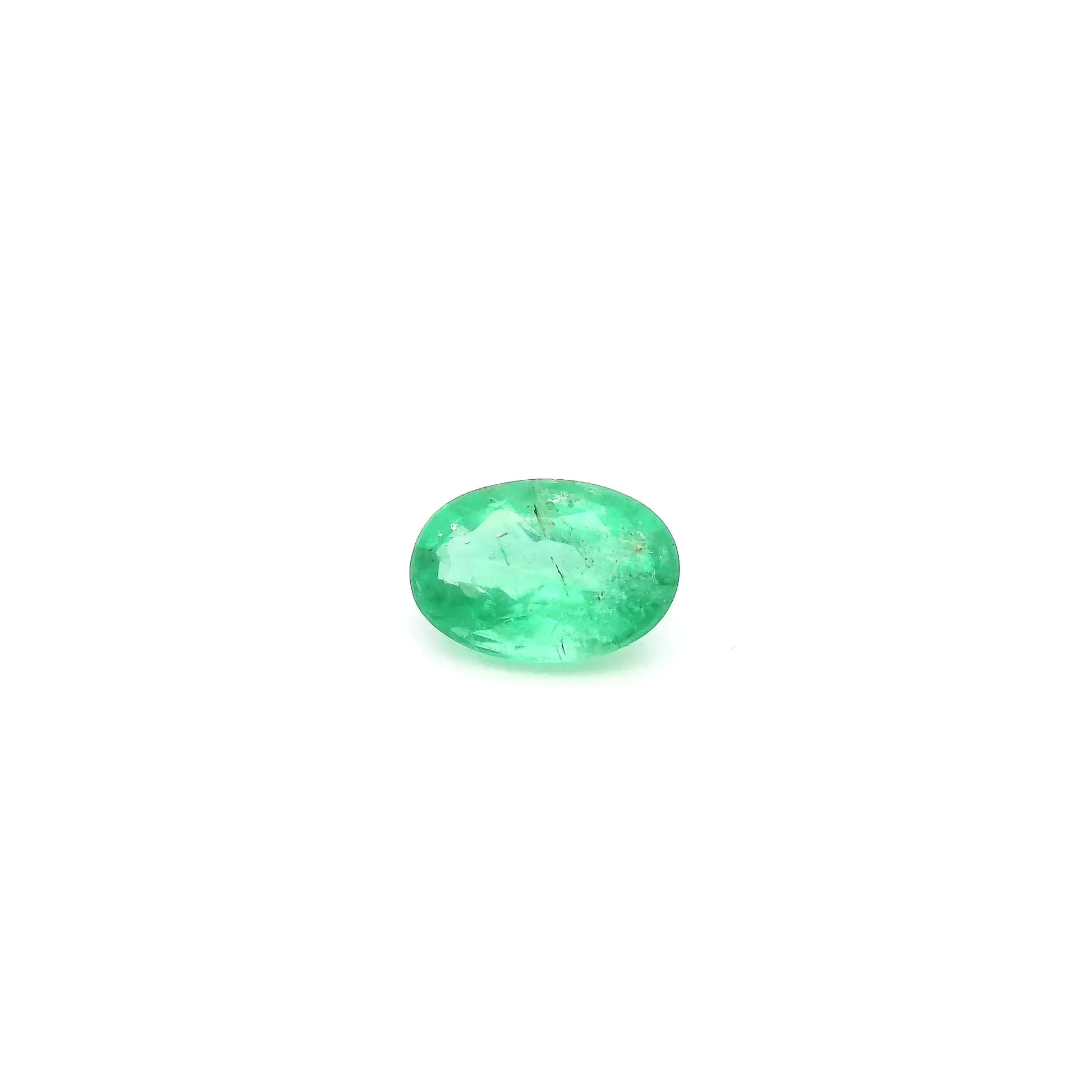 0.48ct Oval Natural Emerald (Colour Green, Clarity Slightly Included, Cut Faceted)