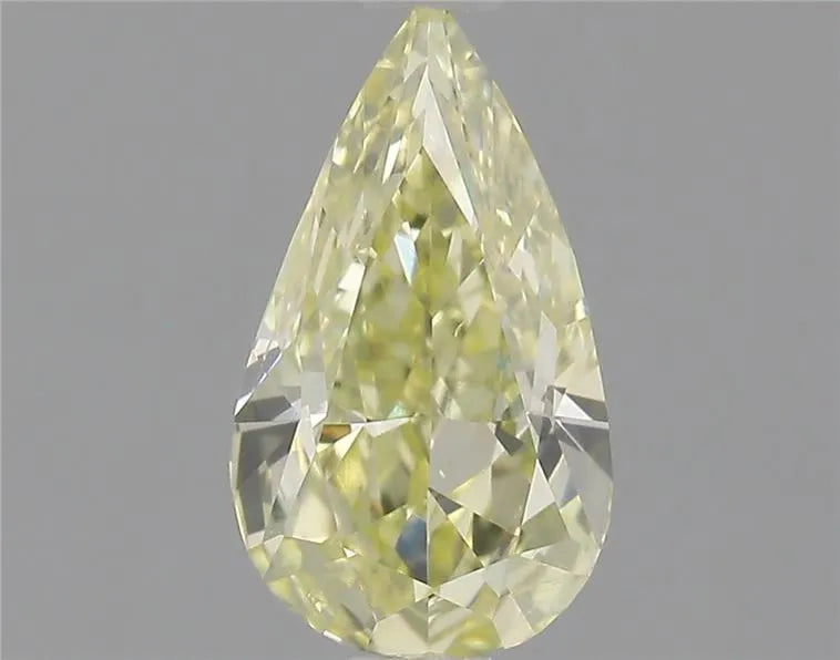0.48ct Pear Natural Diamond (Colour Fancy Light Yellow, Clarity SI1, GIA Certified)
